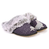Lunar Lazy Dogz Luxury Slippers Pippin Navy 