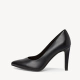 Marco Tozzi Black Matt Court Shoe