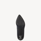 Marco Tozzi Black Matt Court Shoe