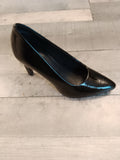 Marco Tozzi Black Patent Court Shoe