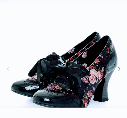 Ruby Shoo Daisy Black Floral