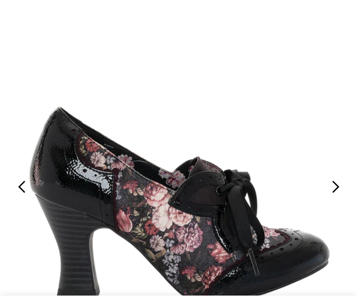 Ruby Shoo Daisy Black Floral – Beryl's Shoes