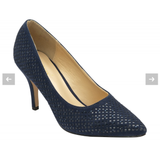 Lotus Kayla Navy Diamante Court Shoe